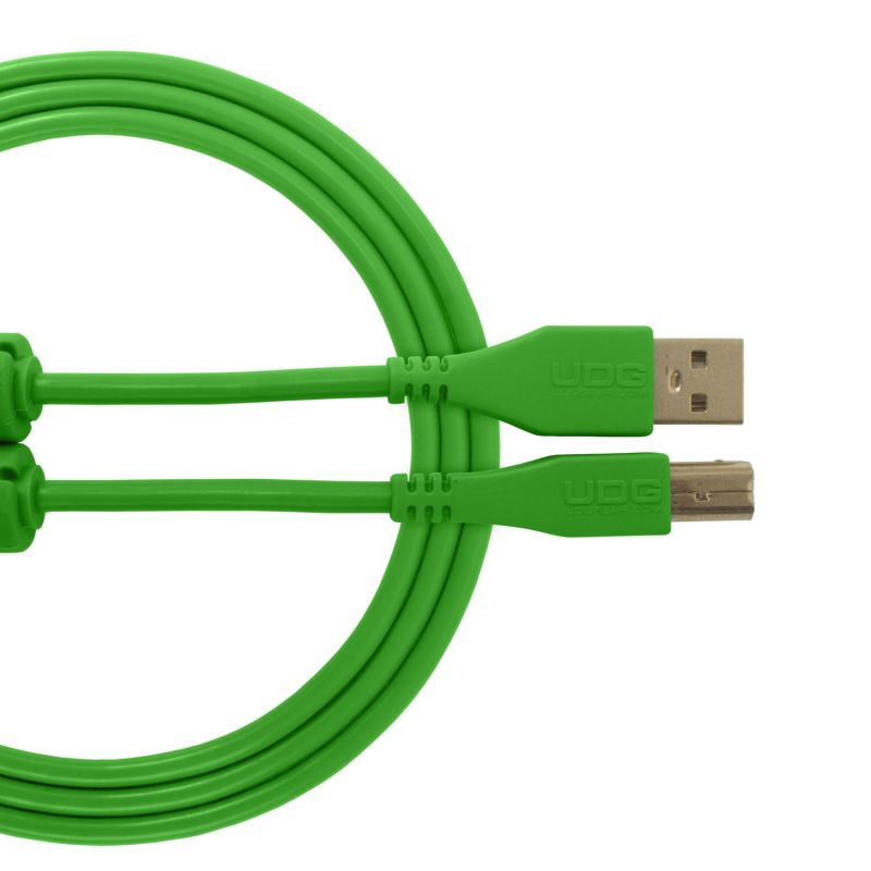 Аудиокабель UDG Ultimate Audio Cable USB 2.0 A-B Green Straight 1m (U95001GR)